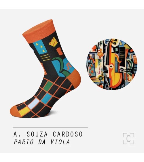 Chaussettes - Parto da Viola Curator Socks jolies chausset pour homme femme fantaisie drole originales