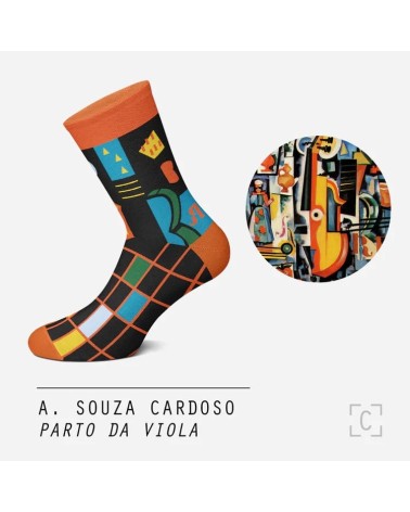 Chaussettes - Parto da Viola Curator Socks jolies pour femme originales pour homme chausset rigolotes drole Suisse