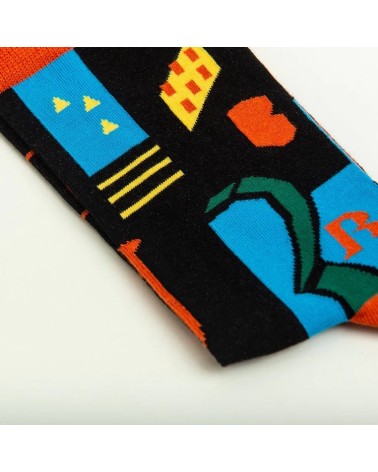 Chaussettes - Parto da Viola Curator Socks Chaussettes design suisse original