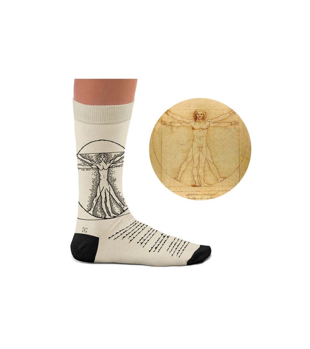 Calzini - Uomo vitruviano Curator Socks calze da uomo per donna divertenti simpatici particolari