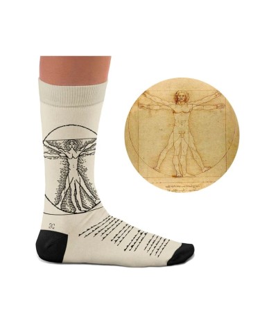 Socks - Vitruvian Man Curator Socks funny crazy cute cool best pop socks for women men