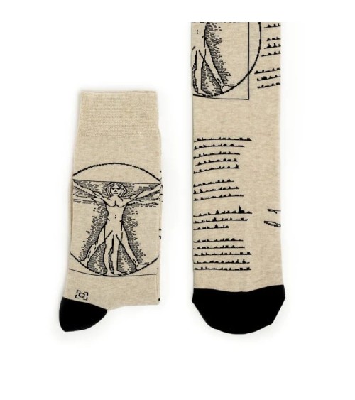 Calzini - Uomo vitruviano Curator Socks calze da uomo per donna divertenti simpatici particolari