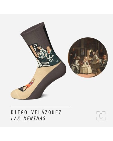 Chaussettes - Les Ménines Curator Socks jolies pour femme originales pour homme chausset rigolotes drole Suisse