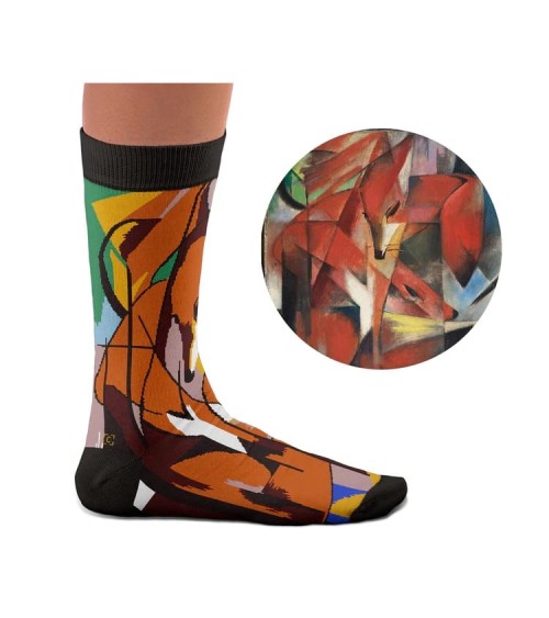 Socks - The Foxes by Franz Marc Curator Socks funny crazy cute cool best pop socks for women men