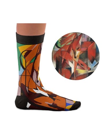 Chaussettes - Les Renards de Franz Marc Curator Socks jolies pour femme originales pour homme chausset rigolotes drole Suisse