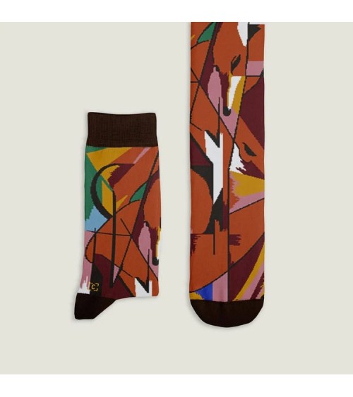 Socken - Füchse von Franz Marc Curator Socks socke kuschelsocken für damen lustig herren farbige coole socken