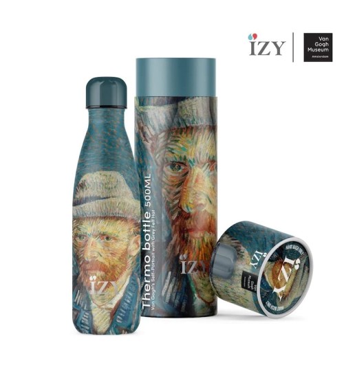 Thermo Trinkflasche - Selbstbildnis mit hellem Filzhut - van Gogh IZY Bottles Trinkflaschen und Lunchboxen design Schweiz Ori...