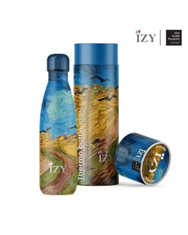 Borraccia termica - Campo di grano con volo di corvi IZY Bottles borracce termiche