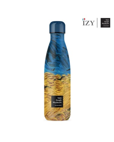 Gourde Isotherme - Champ de blé aux corbeaux IZY Bottles gourde sport metal d eau aluminium thé design