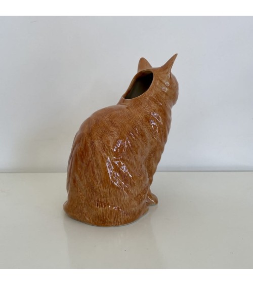 Grande vaso - Vincent, il gatto zenzero Quail Ceramics Vasi design svizzera originale