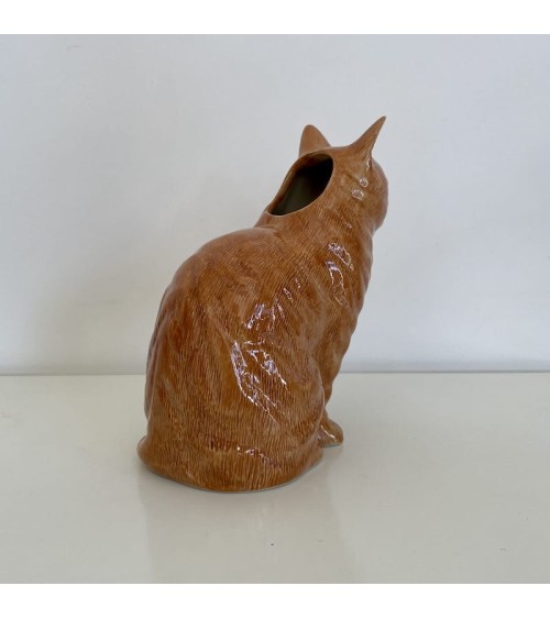 Vaso per fiori - Vincent, il gatto zenzero Quail Ceramics vasi eleganti per interni per fiori decorativi design kitatori sviz...