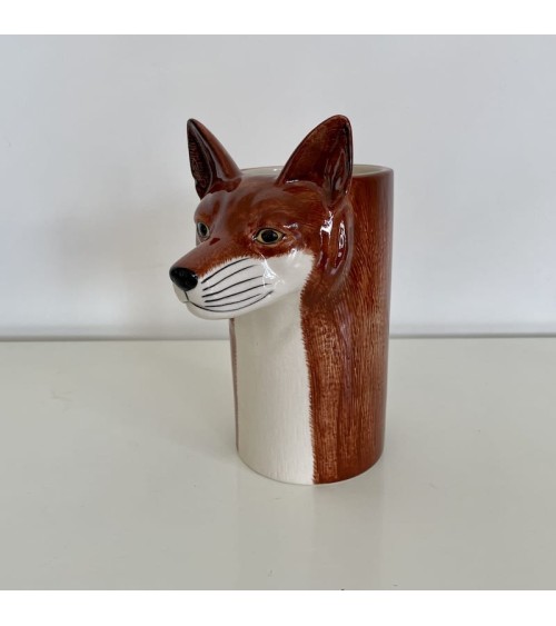 Renard - Pot à ustensiles de cuisine Quail Ceramics original suisse