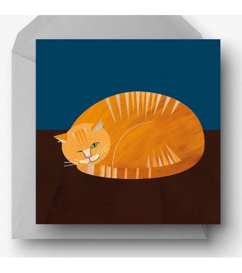 Greeting Card - Ginger Moggy Ellie Good illustration happy birthday wishes for a good friend congratulations cards