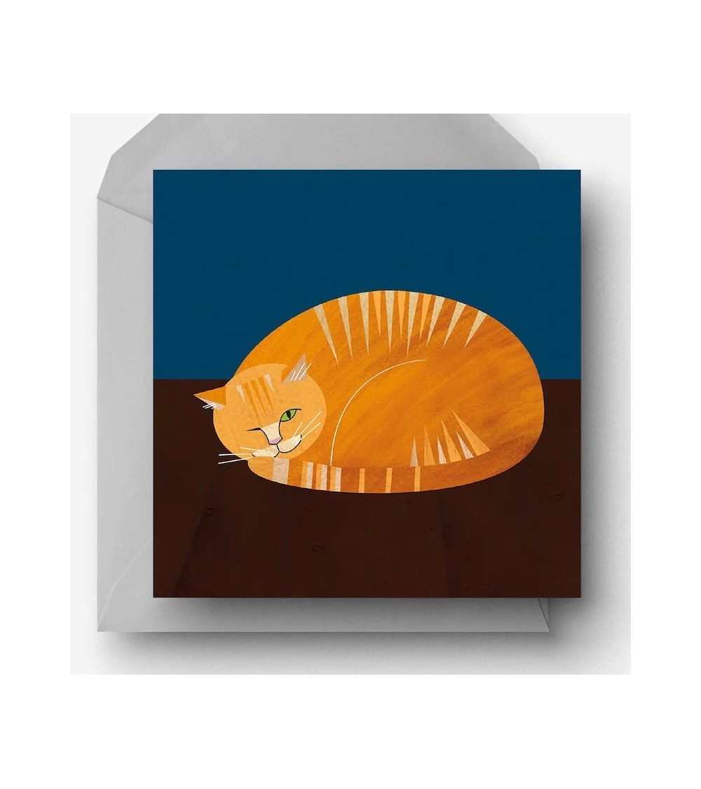 Greeting Card - Ginger Moggy Ellie Good illustration happy birthday wishes for a good friend congratulations cards