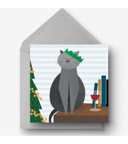 Greeting Card - Christmas British Blue Ellie Good illustration Greeting Card design switzerland original