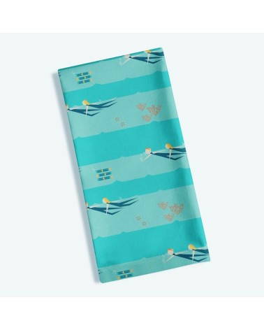 Nuotatori del mare - Asciugamano de cucina Ellie Good illustration asciugamano da cucina asciugamani doccia tessili