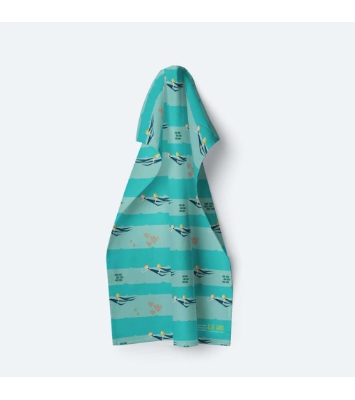 Nageurs des mers - Serviette, torchon de cuisine Ellie Good illustration torchon vaisselle qualité serviette haut de gamme be...