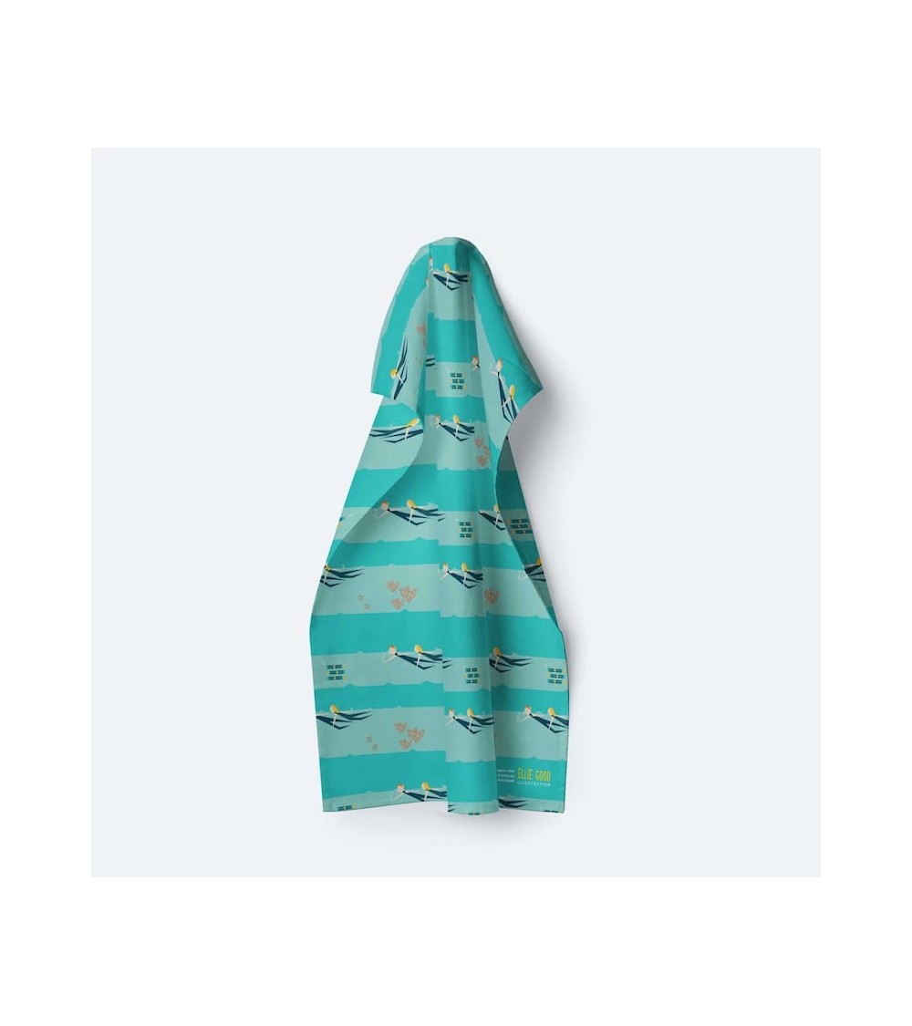 Sea swimmers - Tea Towel Ellie Good illustration best kitchen hand towels fall funny cute