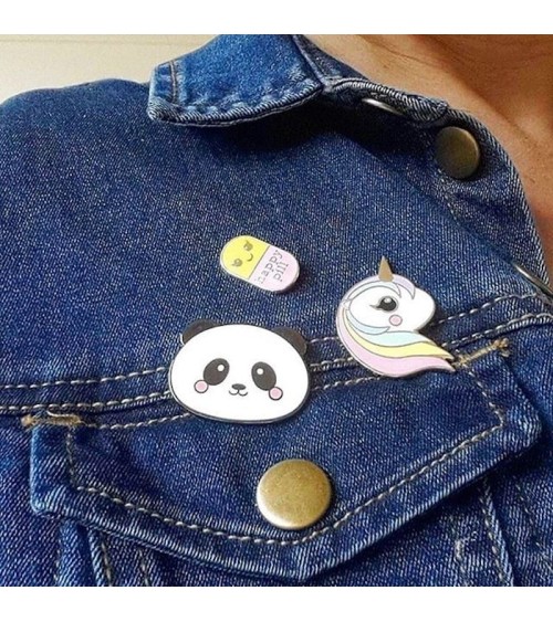 Emaille Pin - Panda Studio Inktvis Anstecknadel Ansteckpins pins anstecknadeln kaufen