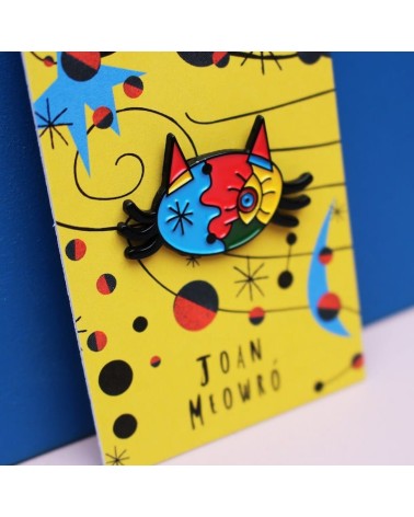 Enamel Pin - Joan Meowro Niaski broches and pins hat pin badges collectible