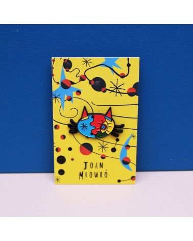 Enamel Pin - Joan Meowro Niaski broches and pins hat pin badges collectible
