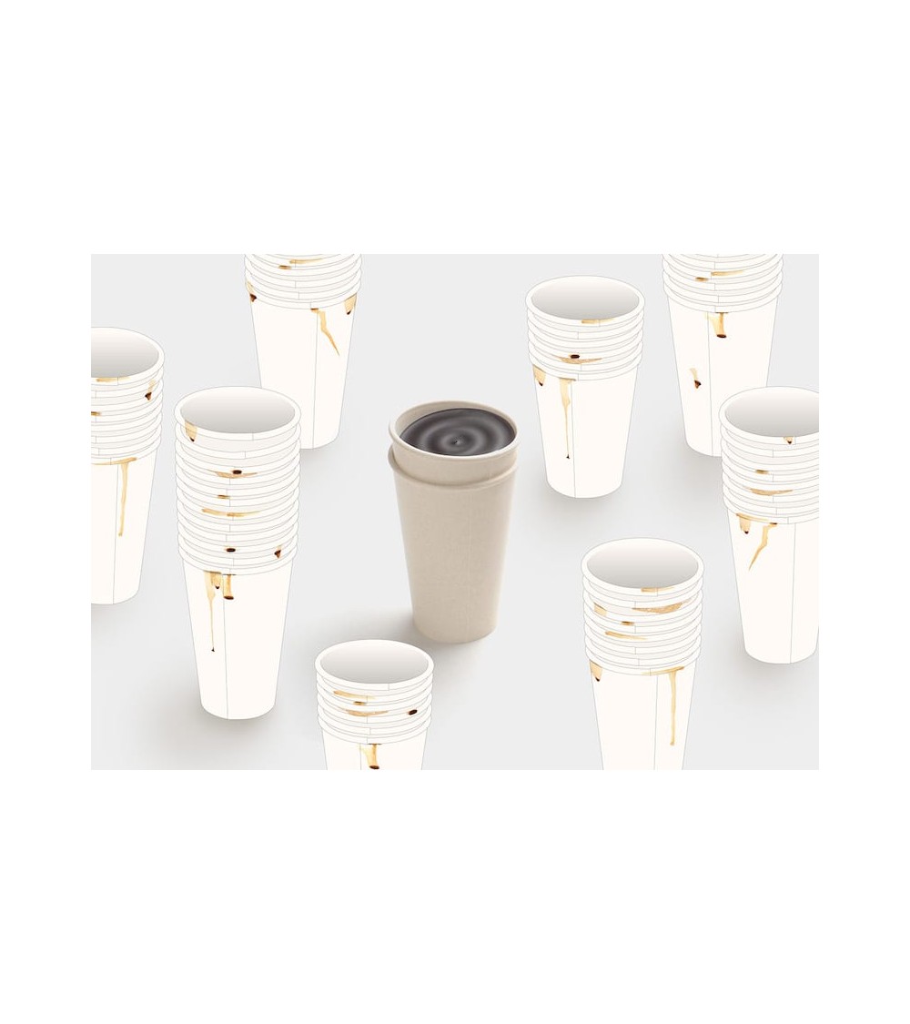 Tazza da asporto - Biomassa Take Out - Bianco Naturale ilsangisang Tazze e Mug design svizzera originale