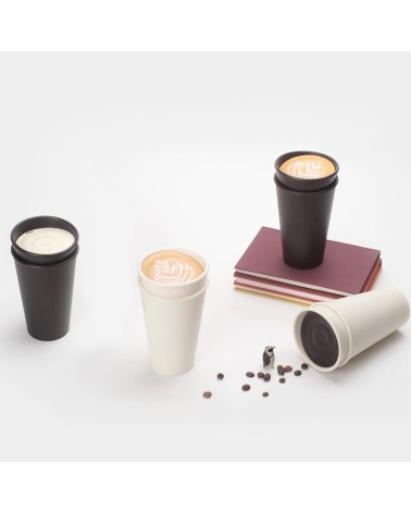 Kaffeebecher To Go - Biomass Take Out - Naturweiß ilsangisang kaffeetassen teetasse grosse lustige schöne kaufen
