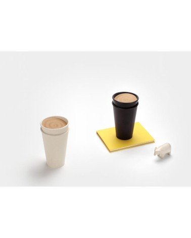 Takeaway mug - Biomass Take Out - Dark Brown ilsangisang coffee tea cup mug funny