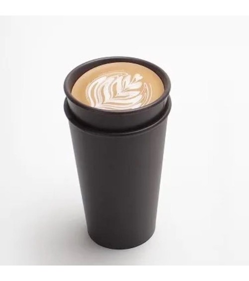 Mug à emporter - Biomass Take Out - Marron foncé ilsangisang design à café thé cappuccino originale grande grosse original fun