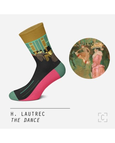 Chaussettes - The Dance Curator Socks jolies pour femme originales pour homme chausset rigolotes drole Suisse