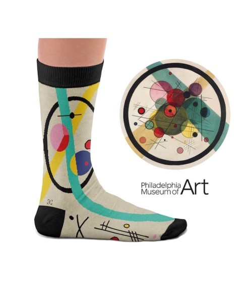 Chaussettes - Cercles dans un cercle Curator Socks Chaussettes design suisse original