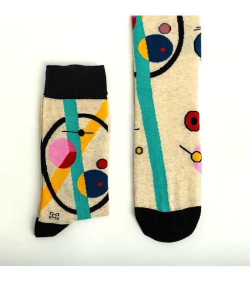 Chaussettes - Cercles dans un cercle Curator Socks jolies chausset pour homme femme fantaisie drole originales
