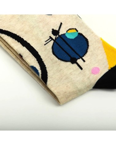 Chaussettes - Cercles dans un cercle Curator Socks jolies pour femme originales pour homme chausset rigolotes drole Suisse