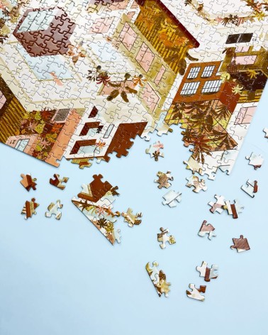 1000 Teile Puzzle - City Terracotta All the ways to say the Jigsaw happy art puzzle spiele der Tages für Erwachsene Kinder ka...