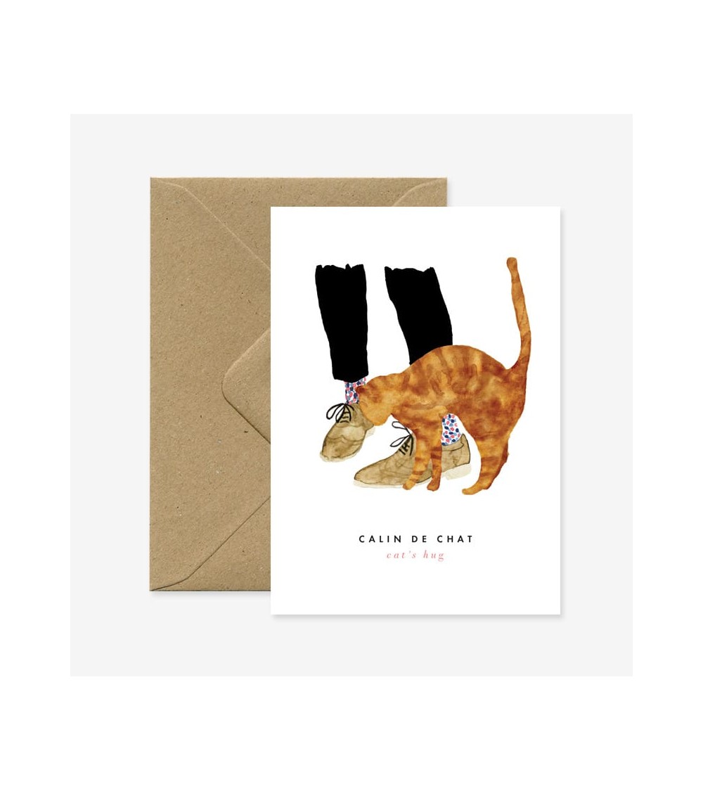 Greeting Card - Cat's Hug All the ways to say Greeting Card design switzerland original