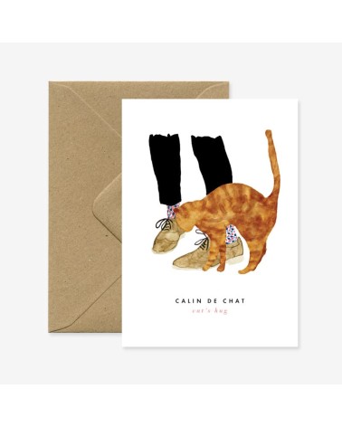Greeting Card - Cat's Hug All the ways to say Greeting Card design switzerland original
