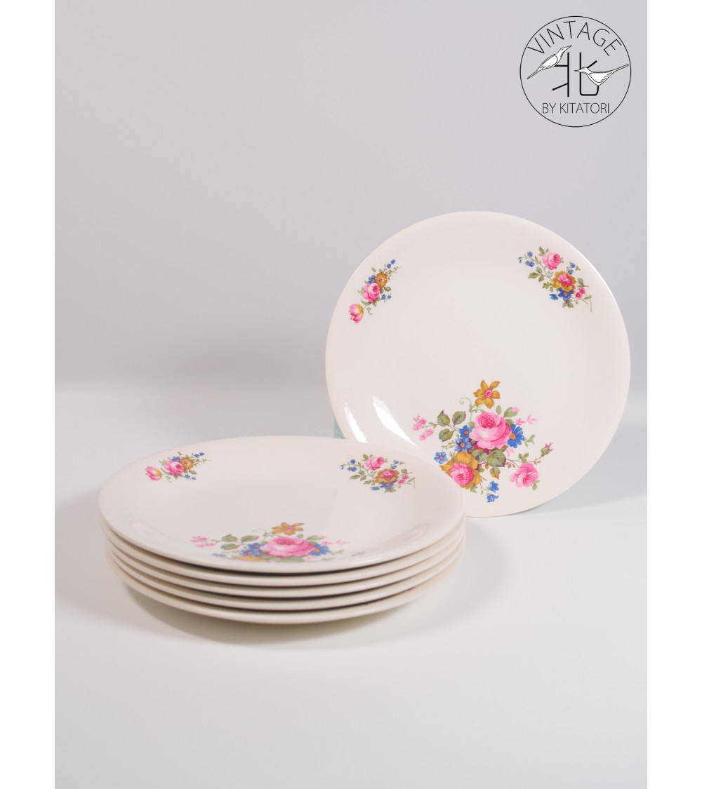 Flowered ceramic service Boch Vintage Vintage by Kitatori Kitatori.ch - Art and Design Concept Store design switzerland original