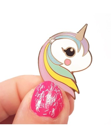 Enamel Pin - Rainbow unicorn pastel Studio Inktvis broches and pins hat pin badges collectible