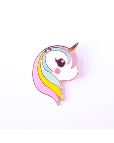 Enamel Pin - Rainbow unicorn pastel Studio Inktvis broches and pins hat pin badges collectible