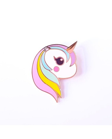 Enamel Pin - Rainbow unicorn pastel Studio Inktvis broches and pins hat pin badges collectible