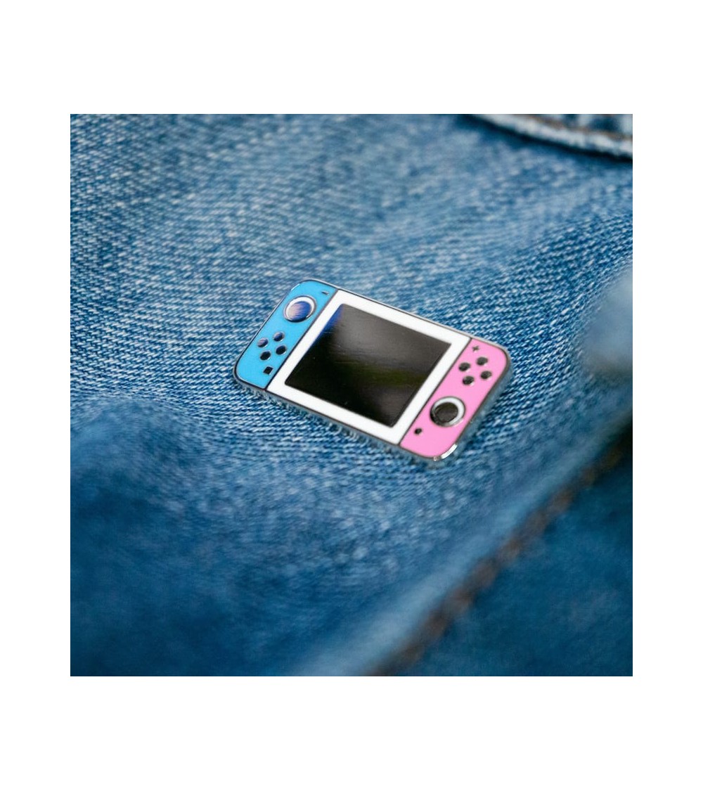 Spilla Smaltata - Nintendo - Rosa e blu Creative Goodie spiritose spille colorate particolari eleganti donna da giacca uomo