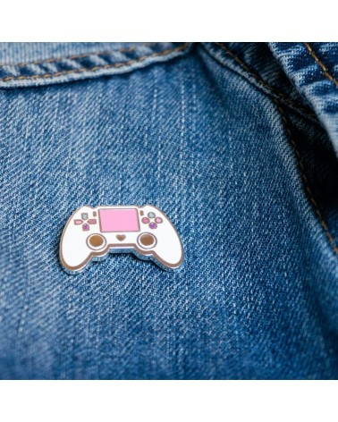 Pin's - Playstation - Blanc et rose Creative Goodie pins rare métal originaux bijoux suisse