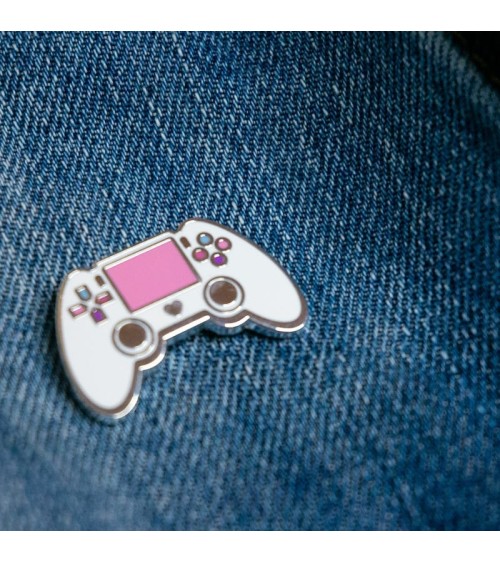 Pin's - Playstation - Blanc et rose Creative Goodie pins rare métal originaux bijoux suisse
