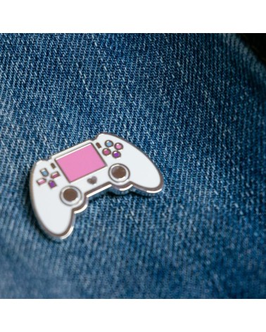 Pin's - Playstation - Blanc et rose Creative Goodie pins rare métal originaux bijoux suisse