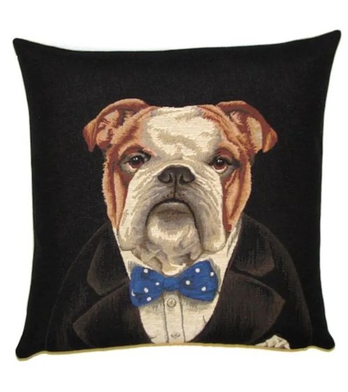 Churchill Bulldog - Housse de coussin Yapatkwa coussins décoratifs pour canapé salon deco original suisse