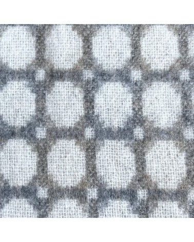 Plaid beige MILAN Natural - Couverture en laine mérinos Bronte by Moon anglaise plaid tartan ecossais 100 laine highland