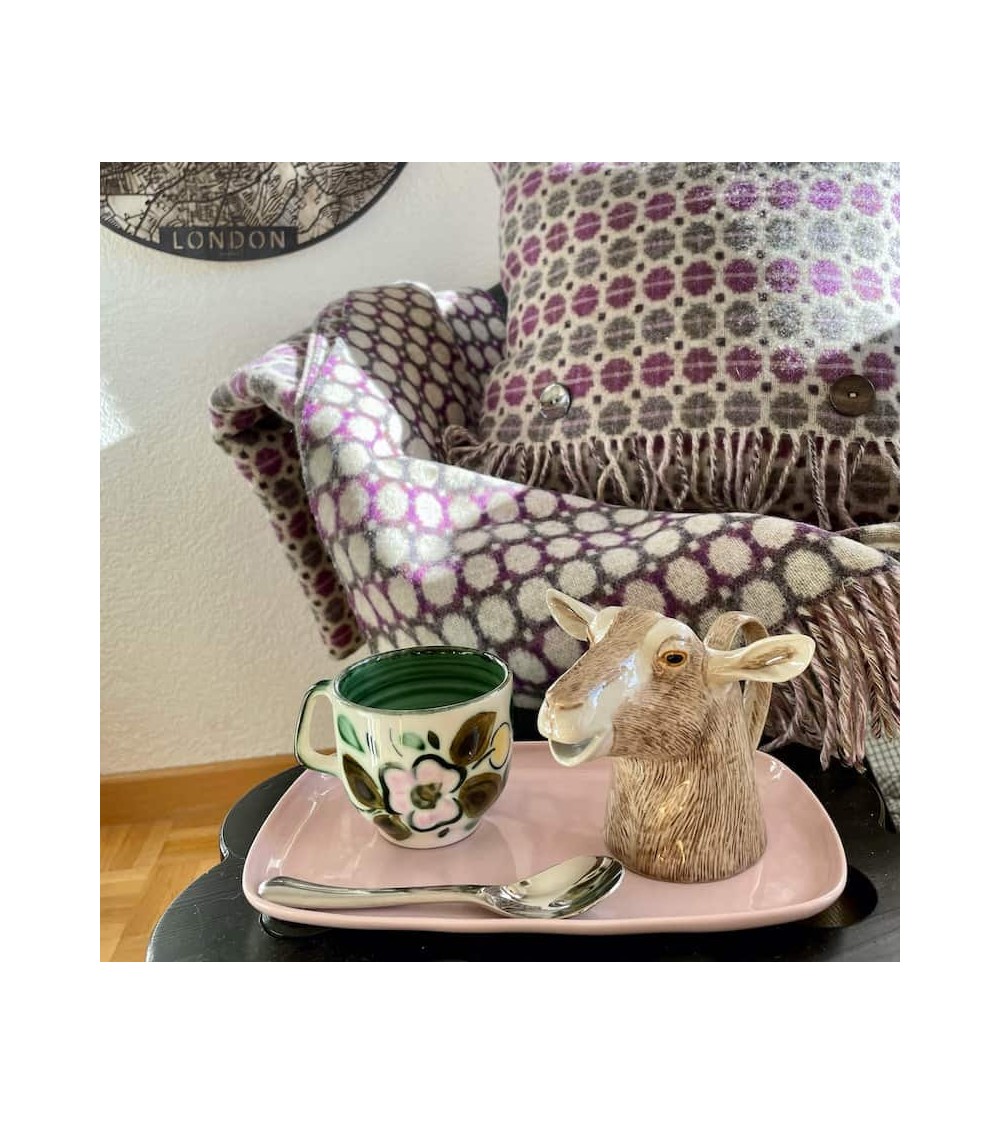 MILAN Clover - Coperta di lana merino Bronte by Moon plaid per divano in lana coperta morbida letto matrimoniale plaides 100 ...