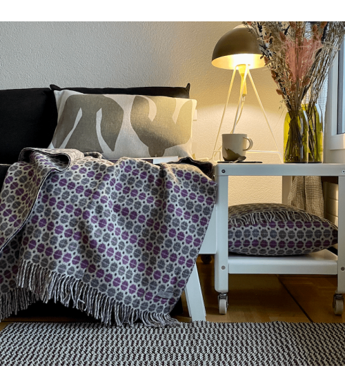 MILAN Clover - Couverture en laine mérinos, plaid pour canapé Bronte by Moon plaide pour canapé de lit cocooning chaud