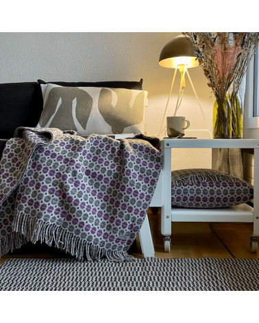 MILAN Clover - Couverture en laine mérinos, plaid pour canapé Bronte by Moon plaide pour canapé de lit cocooning chaud