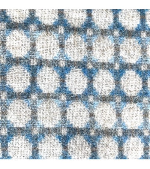 MILAN Aqua - Merino wool blanket Bronte by Moon best for sofa throw warm cozy soft